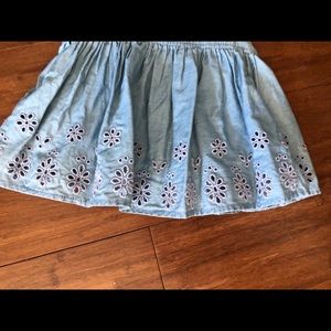 Baby Gap Girls Blue Eyelet Top, Sz 18-24 M